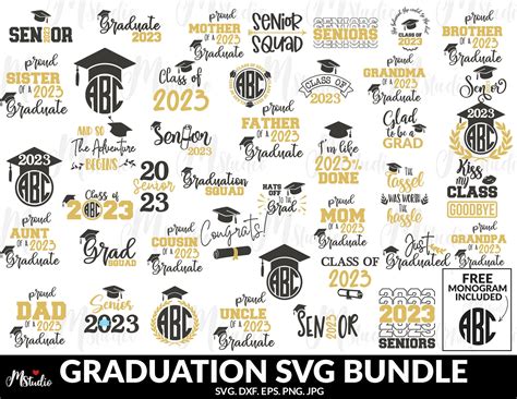 Graduation Svg Bundle Class Of 2023 Svg Senior 2023 Svg Etsy Canada