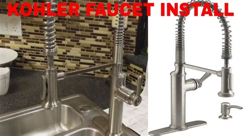 How To Install A Kohler Kitchen Faucet Unboxing And Complete Install