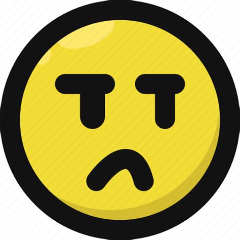 Annoyed Bored Emoji Emoticon Feelings Smileys Tired Icon