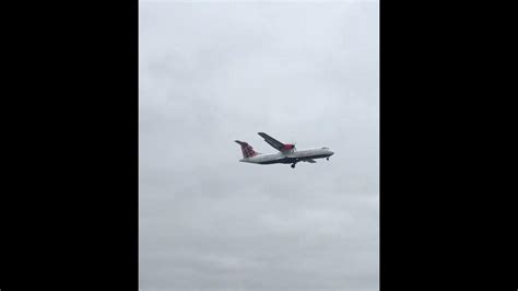 Loganair Atr 42 500 Landing At Heathrow Youtube