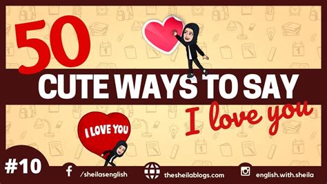 50 Cute Ways To Say I Love You Youtube