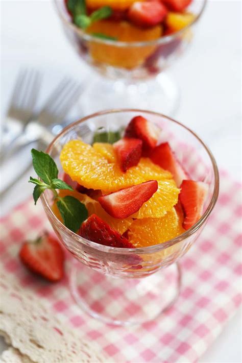 simple  easy strawberry  orange salad recipe