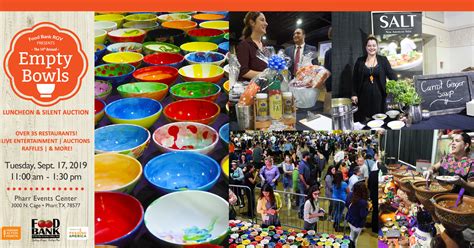 Inventory is the foundation of operations, planning distributions, and the receiving of food. Empty Bowls 2019 by Food Bank RGV's Empty Bowls 2019