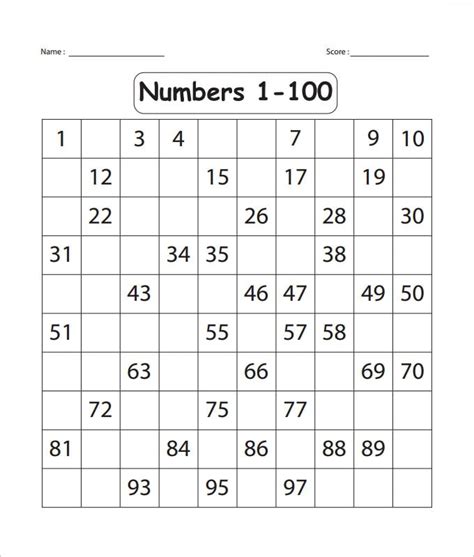 Spelling Numbers 1 To 100 Worksheets