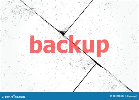 Text Backup Web Design Concept Stock Illustration Illustration Of