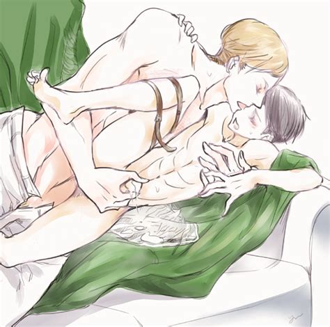 Rule 34 Attack On Titan Erwin Smith Gay Levi Male Male Only Tagme