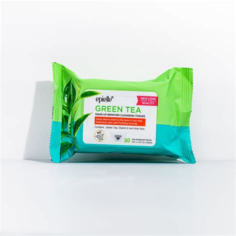 Green Tea Makeup Removing Cleansing Tissues | 30ct – epielle®
