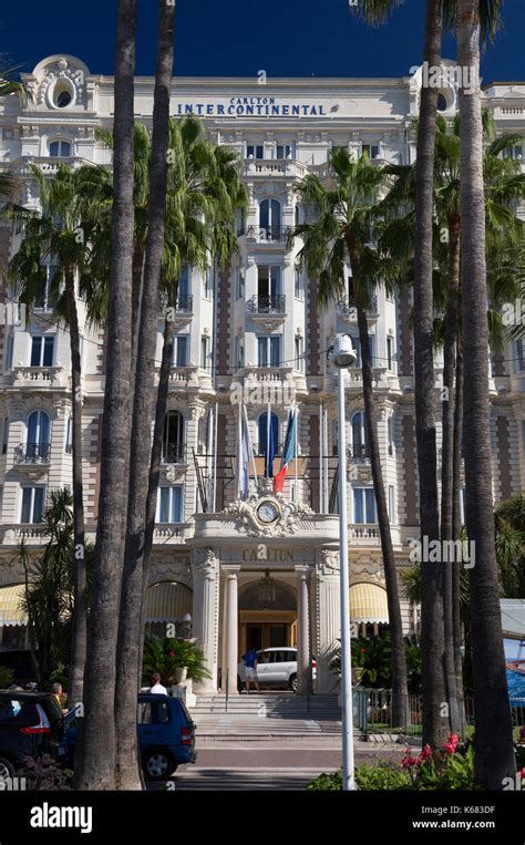 Intercontinental Carlton Cannes Hotel Cannes France Stock Photo Alamy