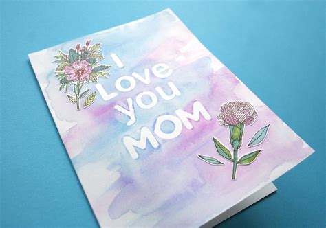 These tiny rolls of tape transform a plain piece of card into a colourful delight for mum to open on her special day. DIY Crafted Mother's Day Card | Do it yourself ideas and ...