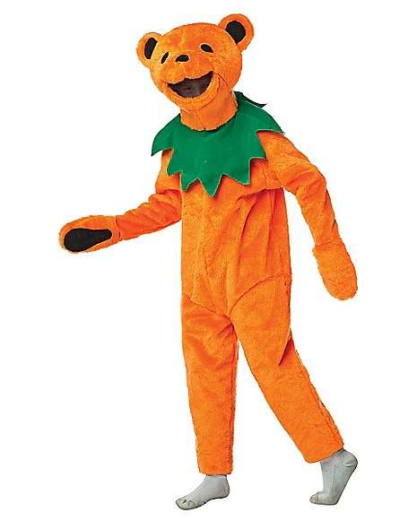 Grateful Dead Orange Dancing Bear Child Costume