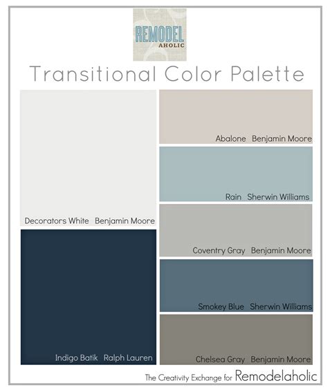 Are you looking for the best color palette generators? Remodelaholic | Transitional Paint Color Palette