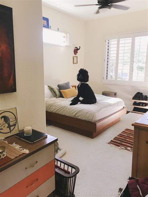 The refresh started happening, this time around, because luke and i decided to upgrade to a king bed. My thrifty mid century modern bedroom (ft Poodle ...