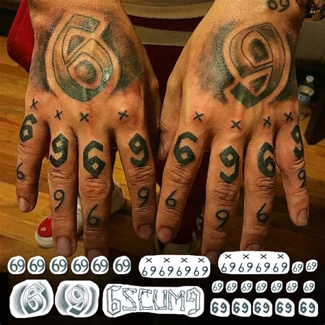 6ix9ine Temporary Tattoo Ultimate Set 60 Tattoos Tattooicon