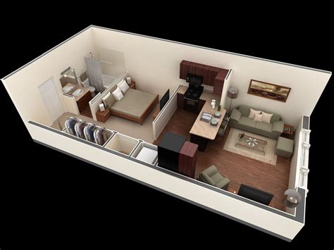 Best Studio Apartment Floor Plans Floorplansclick