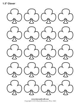 With these free shamrock coloring printables, coloring activity is made more fun and easy. Blank Clover Templates | Printable Shamrock / Clubs ...