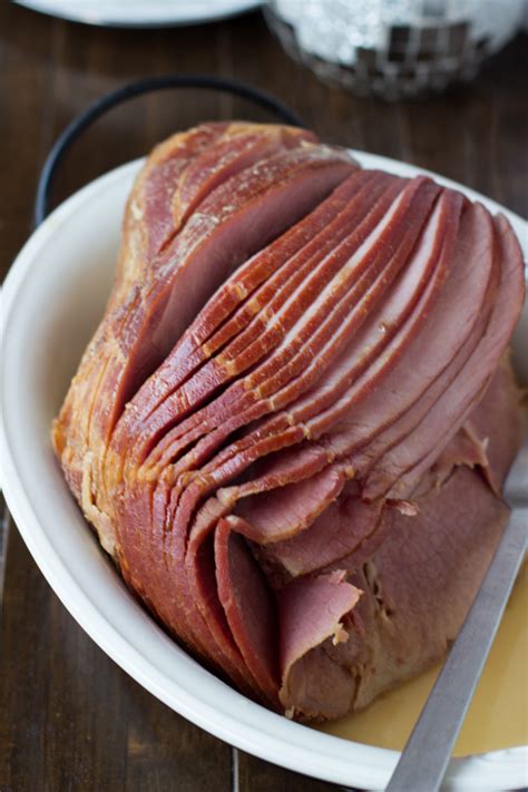 Bake to warm it through, then whenever you're ready to glaze (we like glazing every 30 minutes. How to Make Ham in a Slow Cooker Recipe | Just A Pinch Recipes