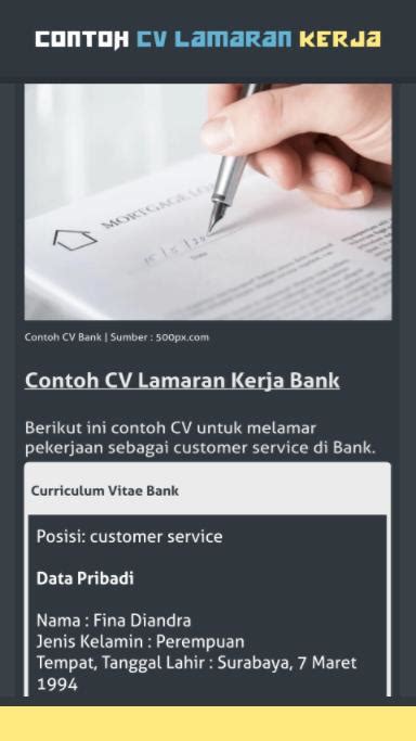 Program beasiswa bank indonesia merupakan bagian dari csr bank indonesia dan menjadi salah satu peran nyata bank indonesia dalam mendukung kemajuan dunia pendidikan di indonesia. Contoh Curriculum Vitae Untuk Beasiswa Bank Indonesia - Contoh CV Menarik