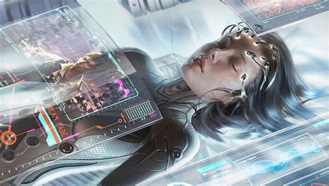 Sci Fi Cyberpunk Girl Cyborg Hd Wallpaper Peakpx