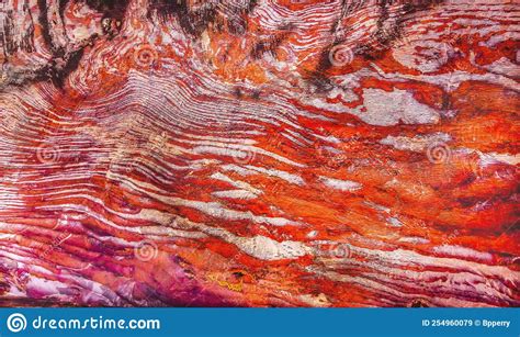 Red Orange Rock Ceiling Abstract Royal Tomb Petra Jordan Stock Image