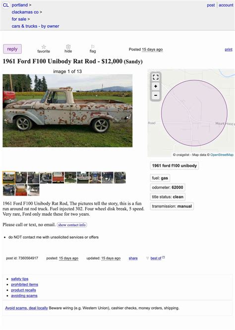 At $12,000, Could This 1961 Ford F-100 ‘Unibody’ Be A Deal?