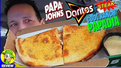 Papa John's® DORITOS® COOL RANCH® STEAK PAPADIA Review 🍕🗣🥩🫓 ⎮ Peep THIS