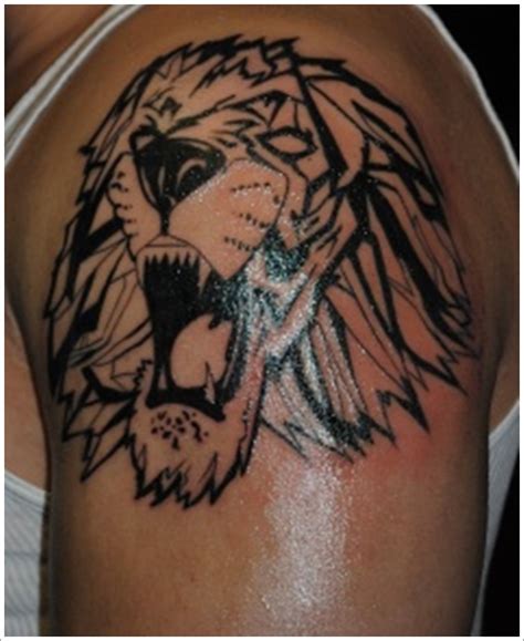 18 Magnificent Tribal Lion Tattoo