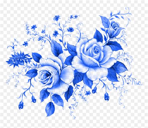 Blue Rose Flower Clip Art Transparent Background Blue Roses Png Png