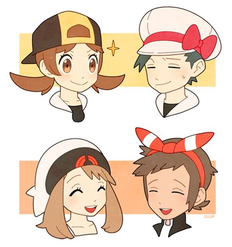 May Ethan Lyra And Brendan Pokemon And 3 More Drawn By Jaho Danbooru