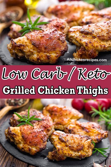 I made this recipe with 4 chicken thighs opposed to 8 chicken thighs. Keto Grilled Chicken Thighs - (Low Carb) Boneless Skinless ...