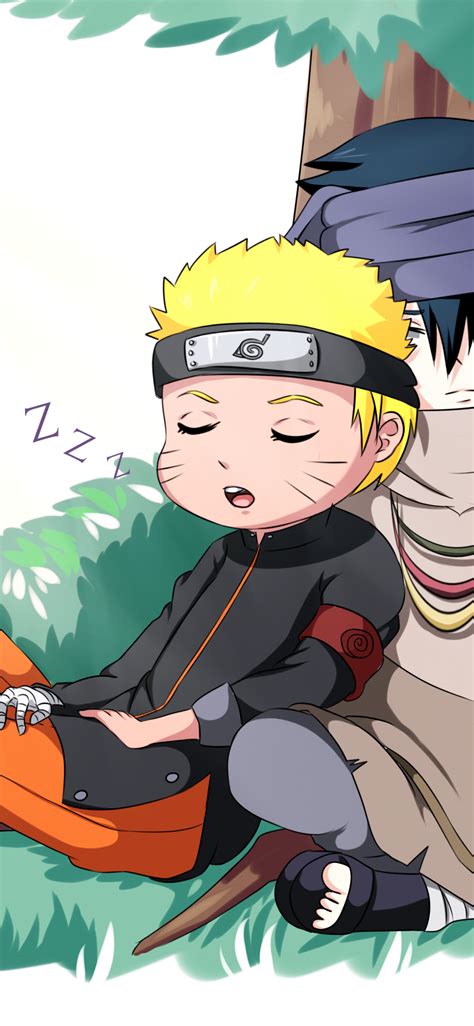 Download 1125x2436 Uchiha Sasuke Uzumaki Naruto Cute