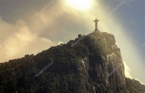 Christ The Redeemer In The Sun Rio De Janeiro Stock Editorial Photo