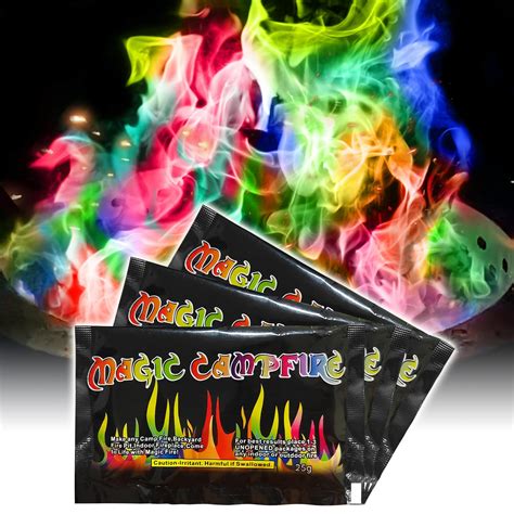 Buy 5 Pack Magic Campfire Fire Color Changing Packets Fire Pit Fire