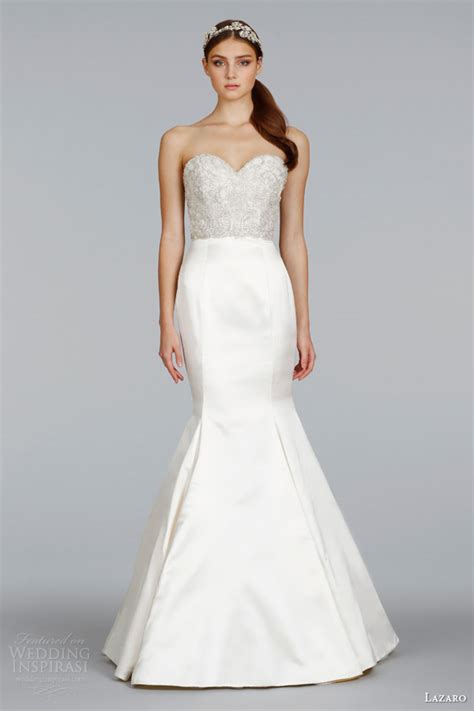 Shimmer wedding dresses are simple white gowns, but they have evolved in ways unimaginable over the centuries. Lazaro Spring 2014 Wedding Dresses | Wedding Inspirasi ...