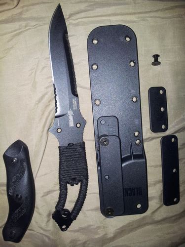 Blackhawk Black Nightedge Serrated Edge Fixed Blade Knife