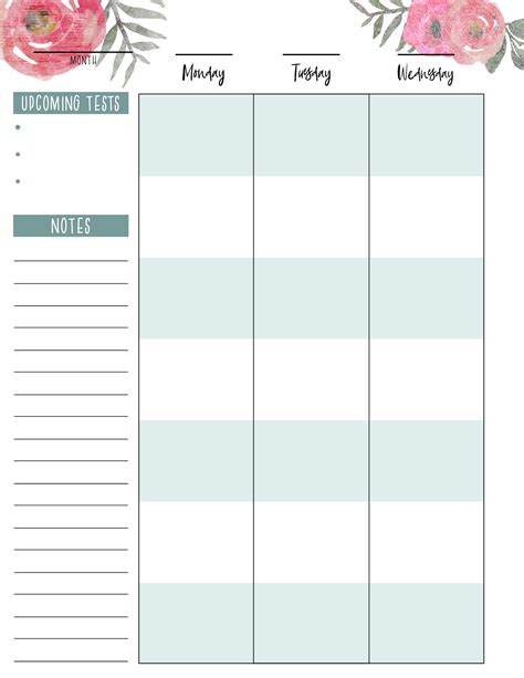 Free Printable Happy Planner Student Pages Paper Trail Design