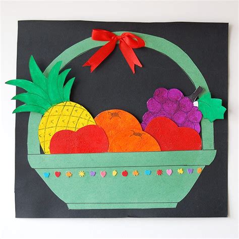 Fruit Basket Kids Crafts Fun Craft Ideas Fruit Crafts Vegetable