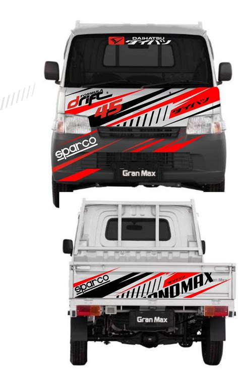 Kumpulan gambar animasi mobil hitam putih kantor meme. 33+ Gambar Cutting Sticker Mobil Pick Up Grand Max Tahun ...