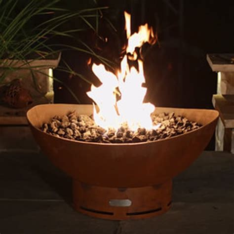 Scallop Gas Fire Pit Woodland Direct