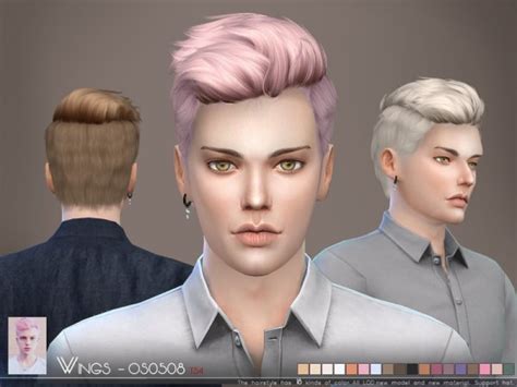 The Sims Resource Wings Os0508 Hair Sims 4 Hairs