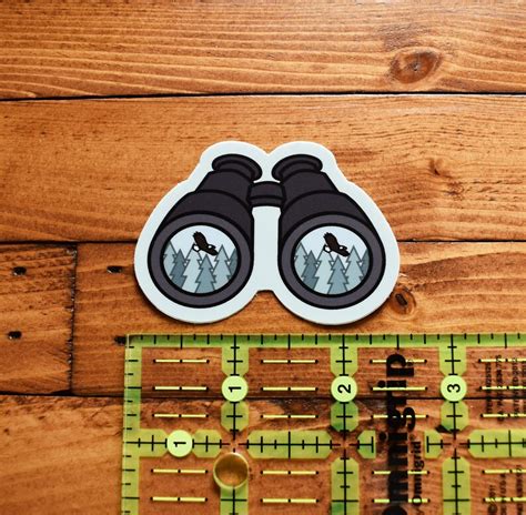 Binocular Sticker Binoculars Print Birding T Bird Etsy