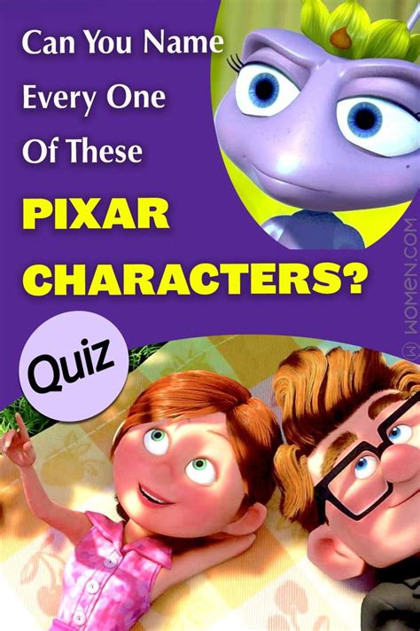 Pixar Quiz Can You Name Every One Of These Pixar Characters Pixar Characters Disney