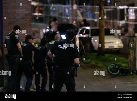 Seattle, USA. 23 Jul, 2023. Around 3:45am as police investigate the