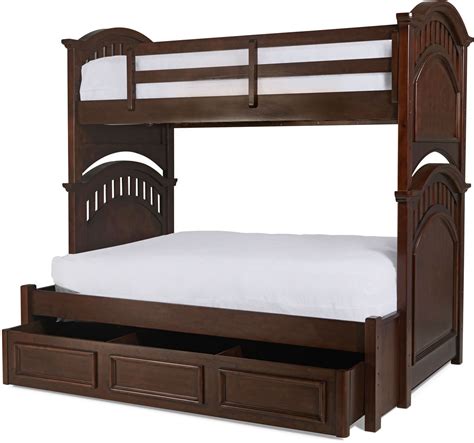 Brayden Twin Over Full Bunk Bed Cherry Levin Furniture
