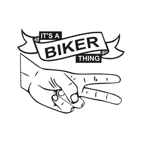 Its A Biker Thing Sticker On The Back Of Someones Hand