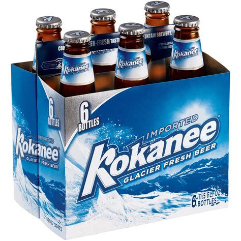 Kokanee Glacier Beer 6 Pack 12 Fl Oz Bottles 5 Abv