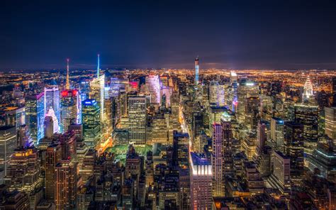 1920x1080 Resolution Aerial Photography Of New York Cityscape At