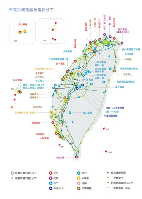 首頁 > 關於台電 > 組織架構. 電廠電網分布圖 - 關於台電 - 台灣電力股份有限公司