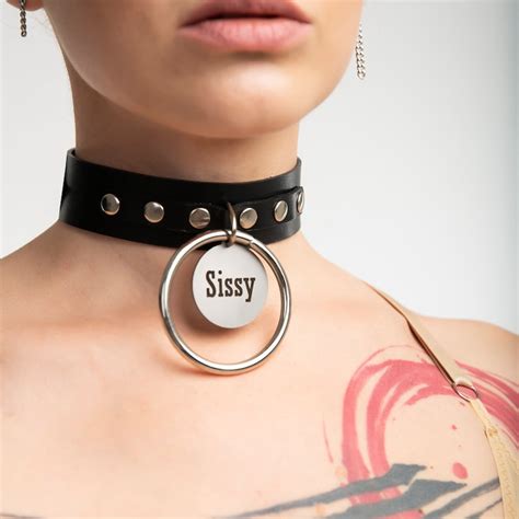 Custom BDSM Collar Sissy Collar for Submissive / Personalized - Etsy