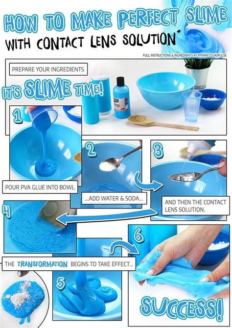 Slime How To Make Perfect Slime With Contact Lens Solution