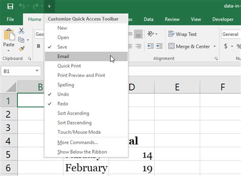 How To Customize The Quick Access Toolbar In Excel 2018